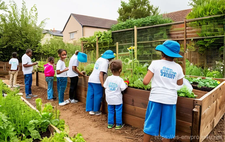 환경보호 직무와 커뮤니티 참여 - **Prompt 1: Green Professionals Innovating for a Sustainable Future**
    A diverse group of young a...