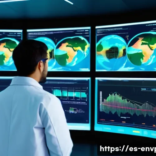 환경 데이터 분석 방법 - **Prompt 1: Visualizing Earth's Pulse Through Data**
    "A vibrant, high-definition digital paintin...