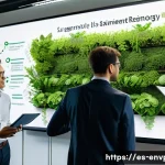 환경보호 전문가의 경력 전환 사례 - **Prompt: Green Skills in Action: Sustainable Urban Design Meeting**
    A vibrant, professional sce...