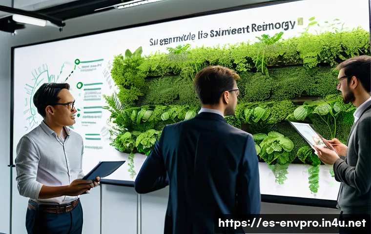 환경보호 전문가의 경력 전환 사례 - **Prompt: Green Skills in Action: Sustainable Urban Design Meeting**
    A vibrant, professional sce...