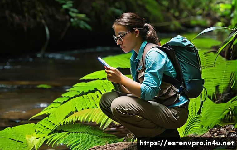 환경보호 실기시험 주의사항 - **Prompt 1: Focused Environmental Observation in a Natural Park**
    A young, determined female env...